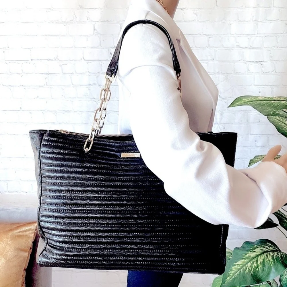 KATE SPADE New York | Paulina Karen Court | Black Leather Tote